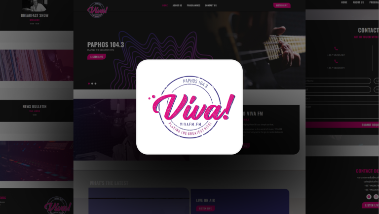 Viva Fm Radio Station Media Outlet Advertising Service Cyprus Business Group CBG 1 768x433
