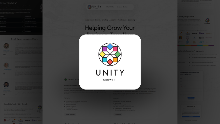 unity growth accelerator tools and services event organiser Cyprus Business Group CBG 1 768x433